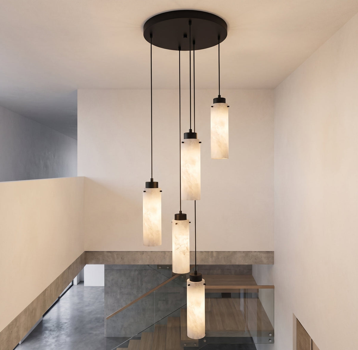 Avenisian Alabaster Combination Chandelier