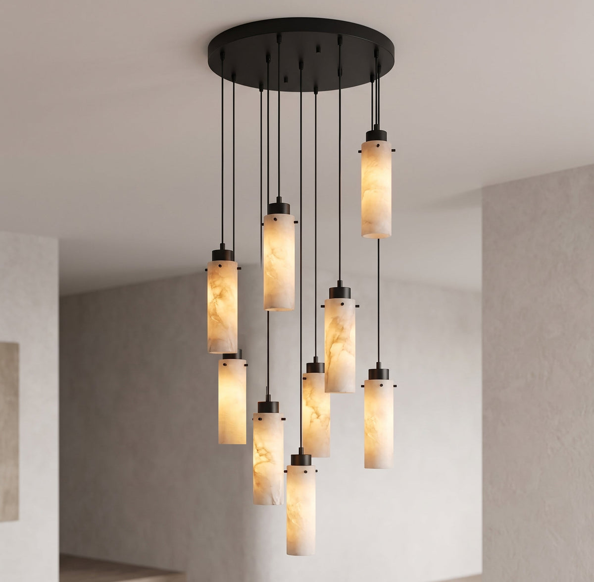 Avenisian Alabaster Combination Chandelier
