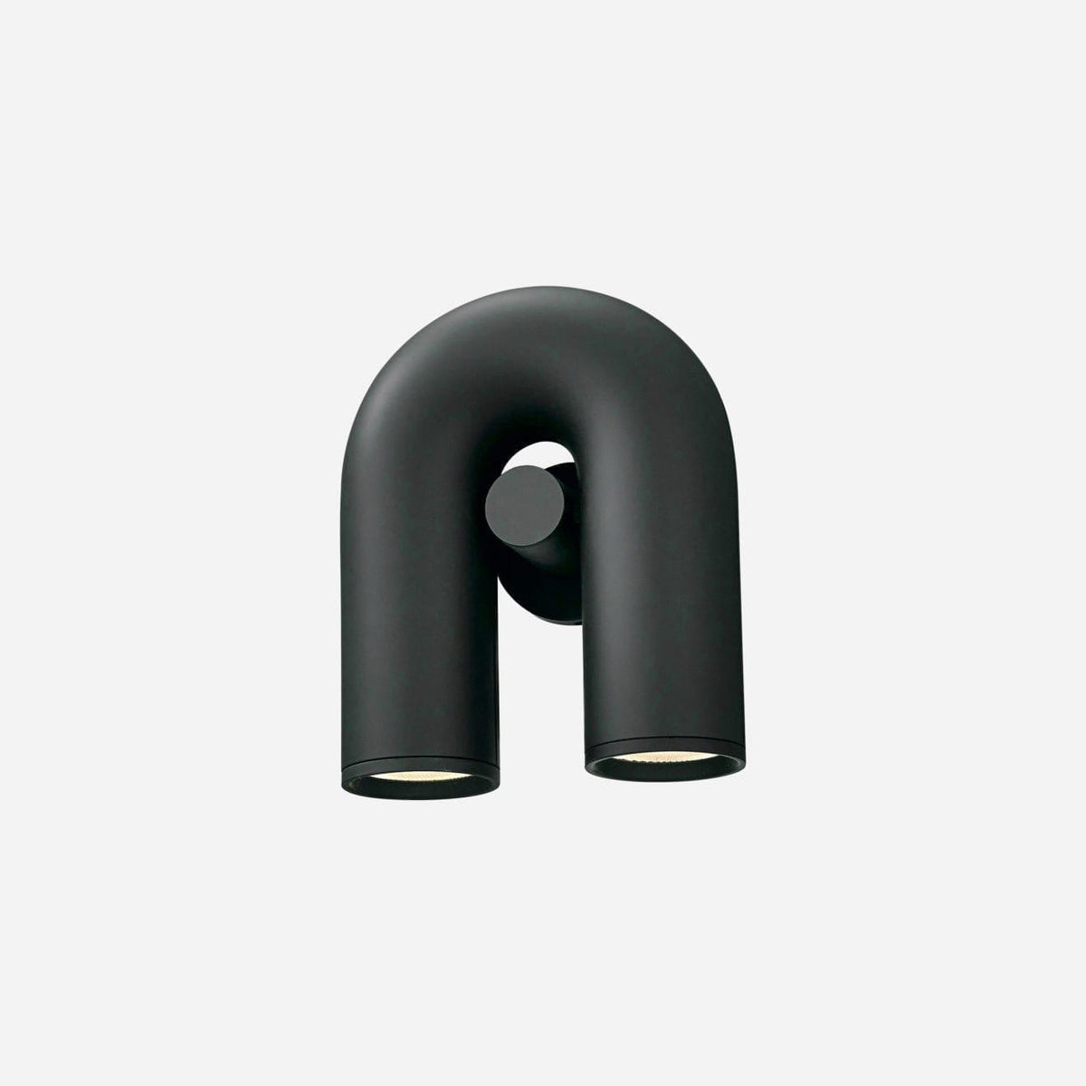 Futemos Wall Lamp U-shaped Design LED Metal, Black/Blue/Gray/Red, Bedroom