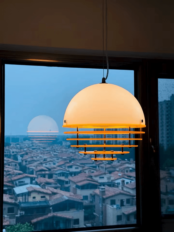Esme Orange Layered Pendant Lamp