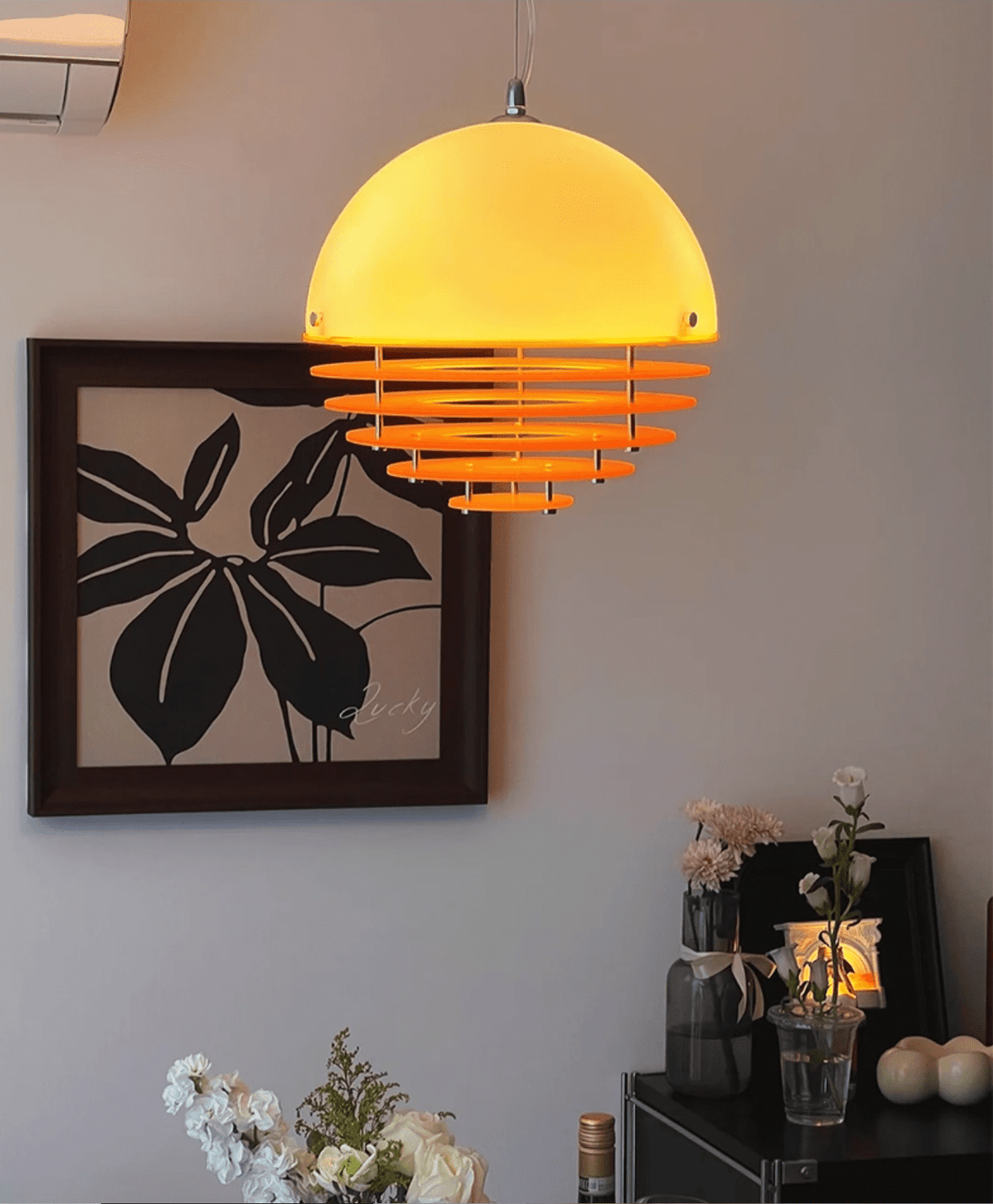 Esme Orange Layered Pendant Lamp