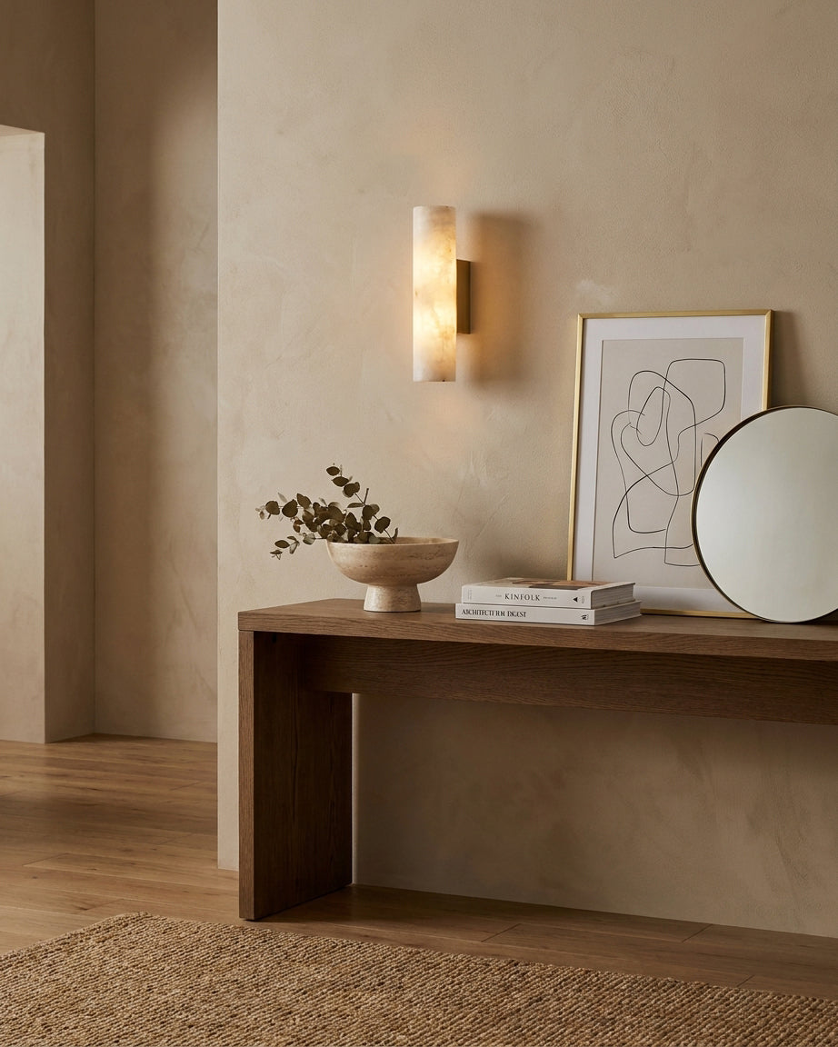 Aveninaya Alabaster Wall Sconce