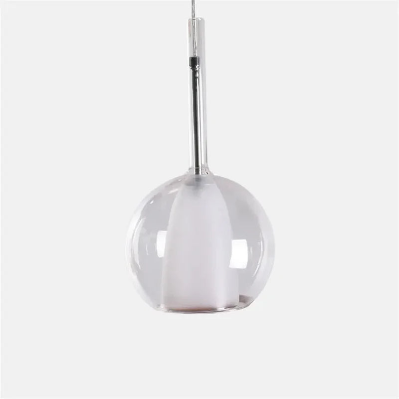 Ramekoke Pendant Light Glass Modern Sphere LED Dining Room