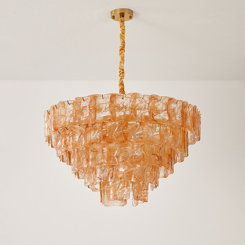 Ambelia Tiered Glass Chandelier