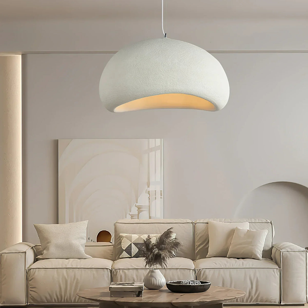 Harupak Wabi-Sabi Spherical Cloud Pendant Light