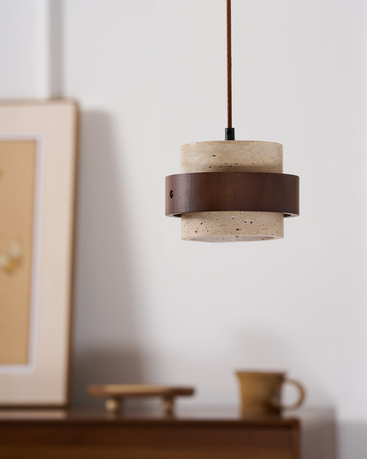 Reribut Pendant Light Travertine