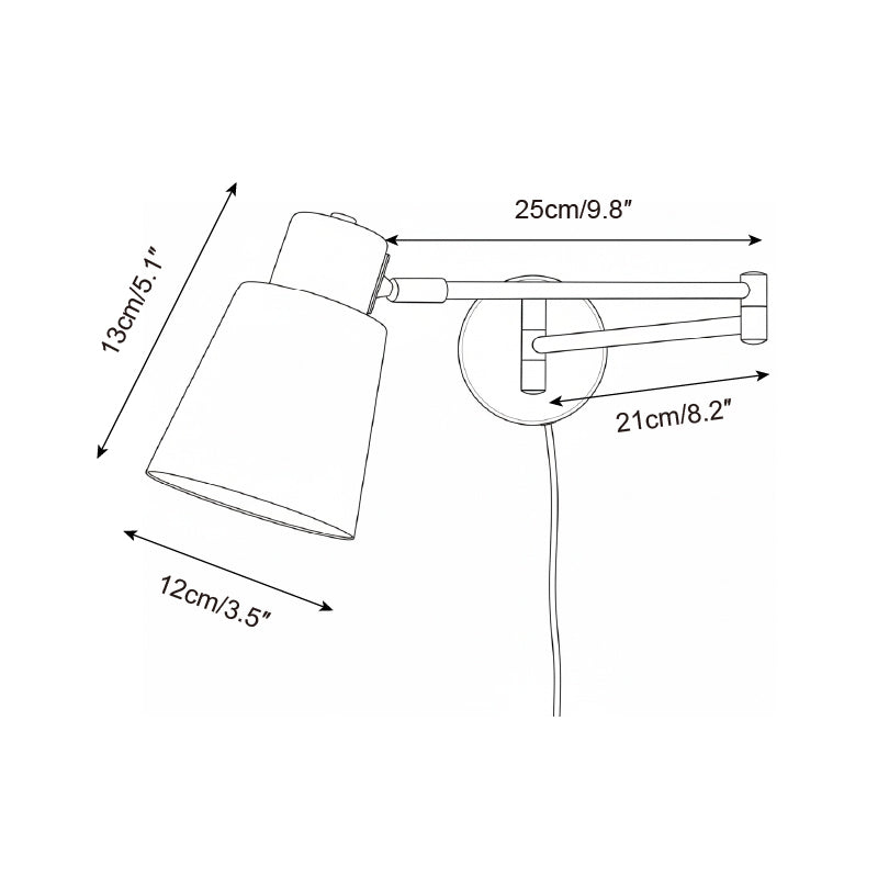 Reneraya Adjustable Plug In Wall Lamp