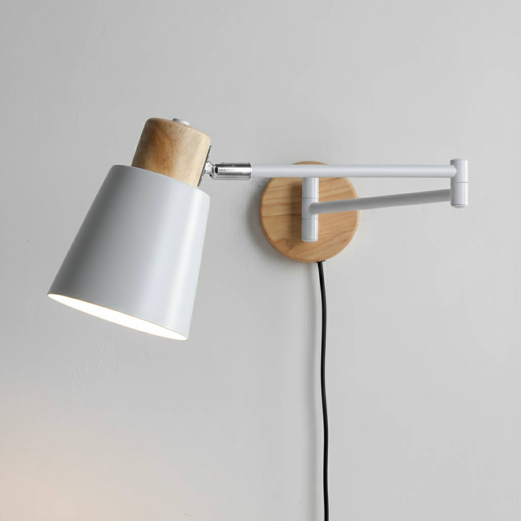 Reneraya Adjustable Plug In Wall Lamp