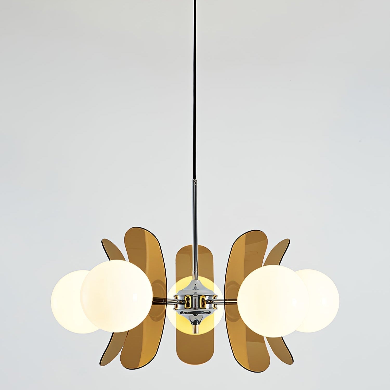 Prism Creativity Sputnik Orange Glass Chandelier