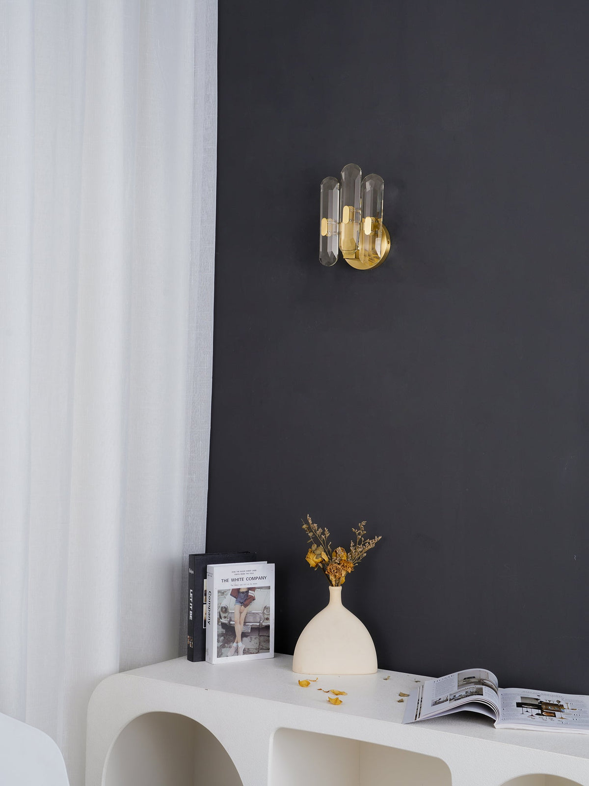 Gevon Postmodern Luxury Crystal Sconce Wall Lamp