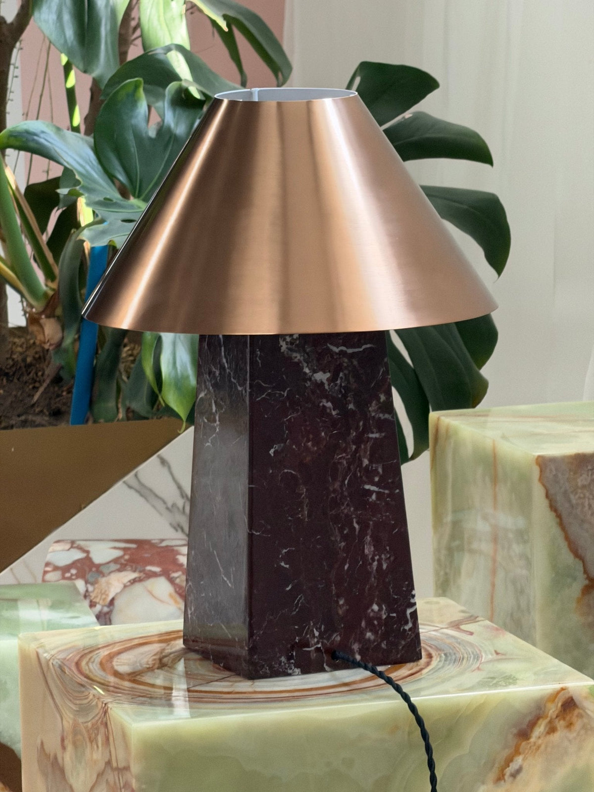 Conic Marble Table Lamp