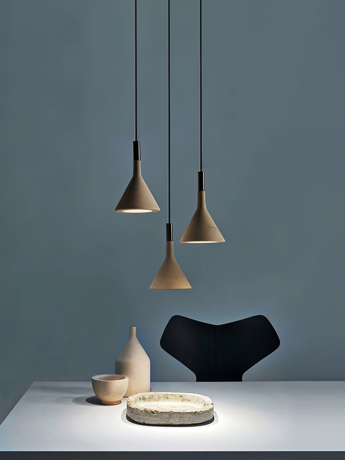 Nixor Pendant Lamp Concrete Conical Industrial
