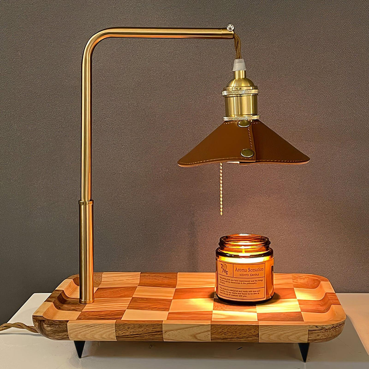 Aol Modern Wood Table Lamp