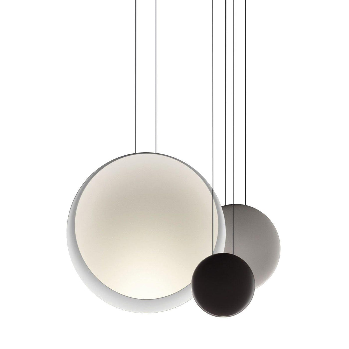 Gatusas Modern Pendant Light, Metal, Black/White/Green/Gray