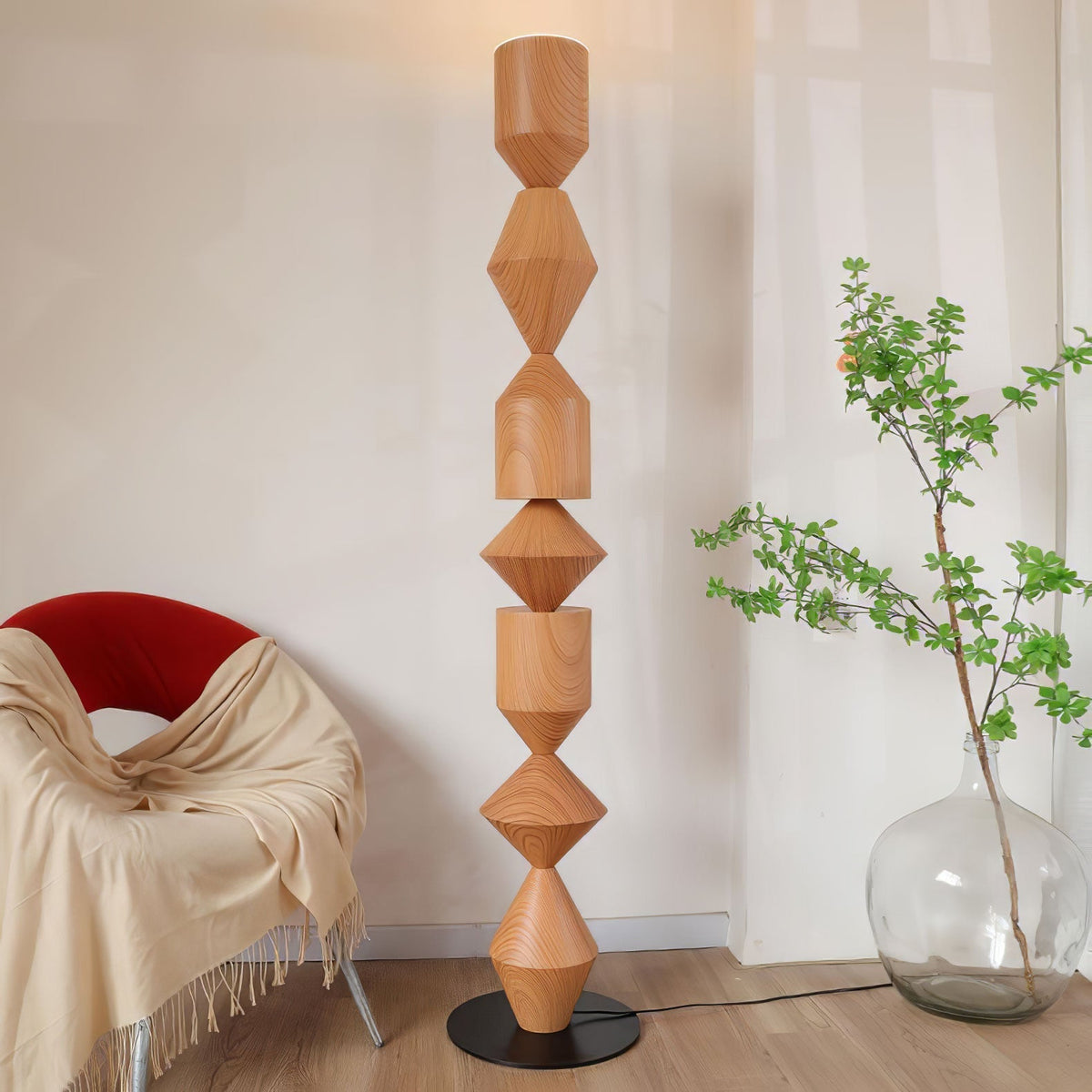 Drisen Minimalist Wood Floor Lamp