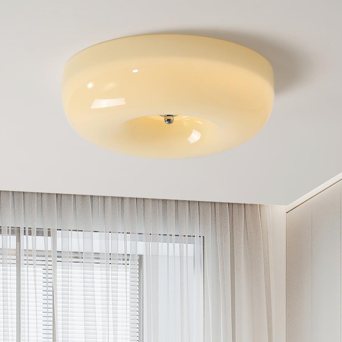 Rosemont Swirl Glass Flush Mount Ceiling Light