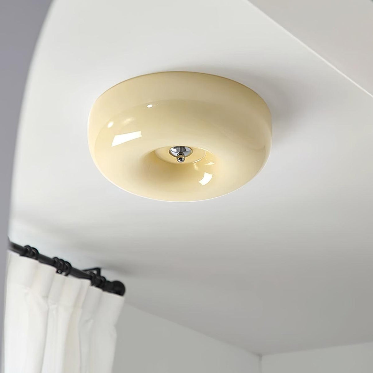 Cam Modern Minimalist Swirl Glass Ceiling Lamp