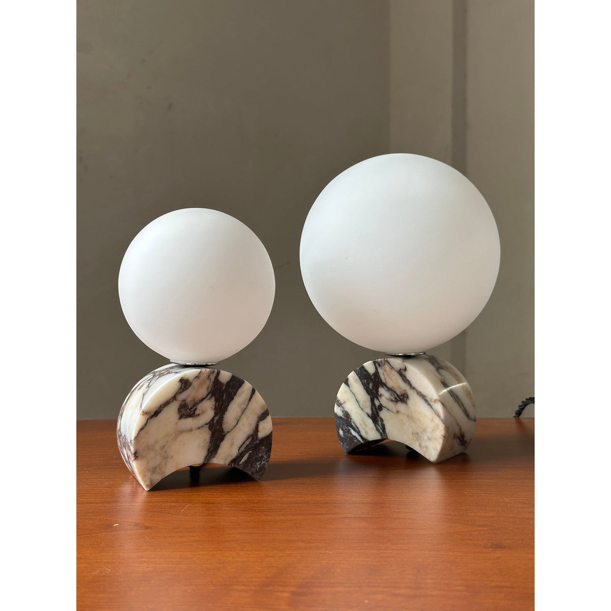 Crescent Marble Table Lamp