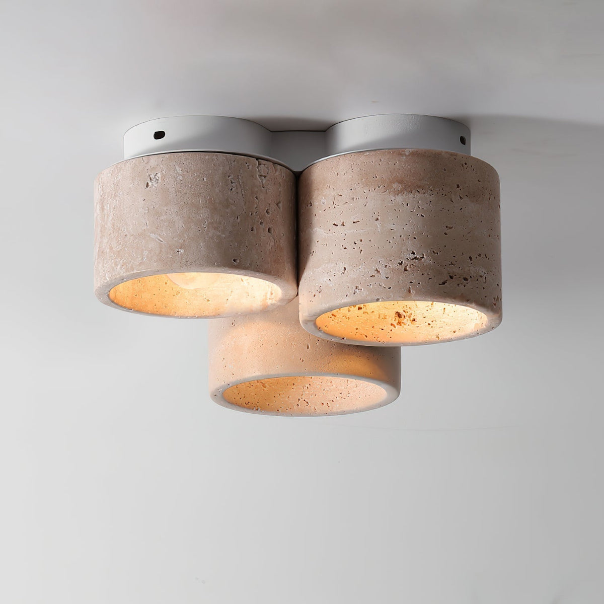 Valeneon Ceiling Light 3 head Travertine