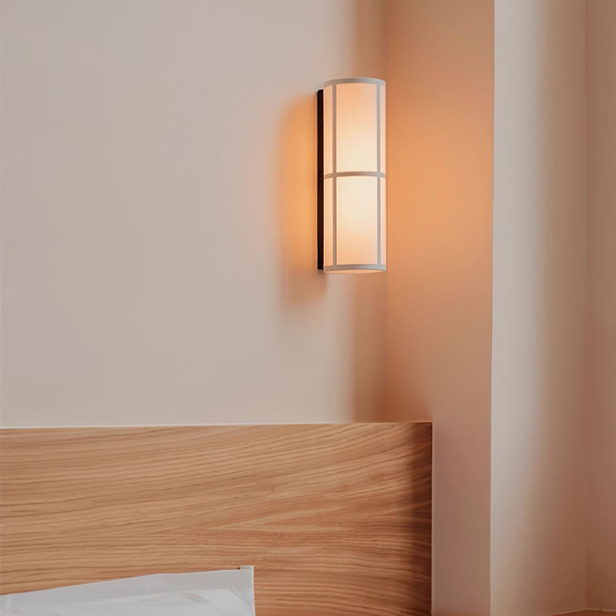 Seraniella Cylinder Nordic Art Plug-in Fabric Wall Lamp