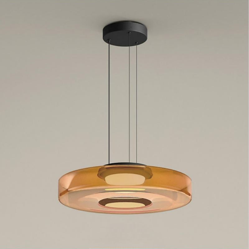 Vemoget Glass Pendant Light Multi-tiered Structure