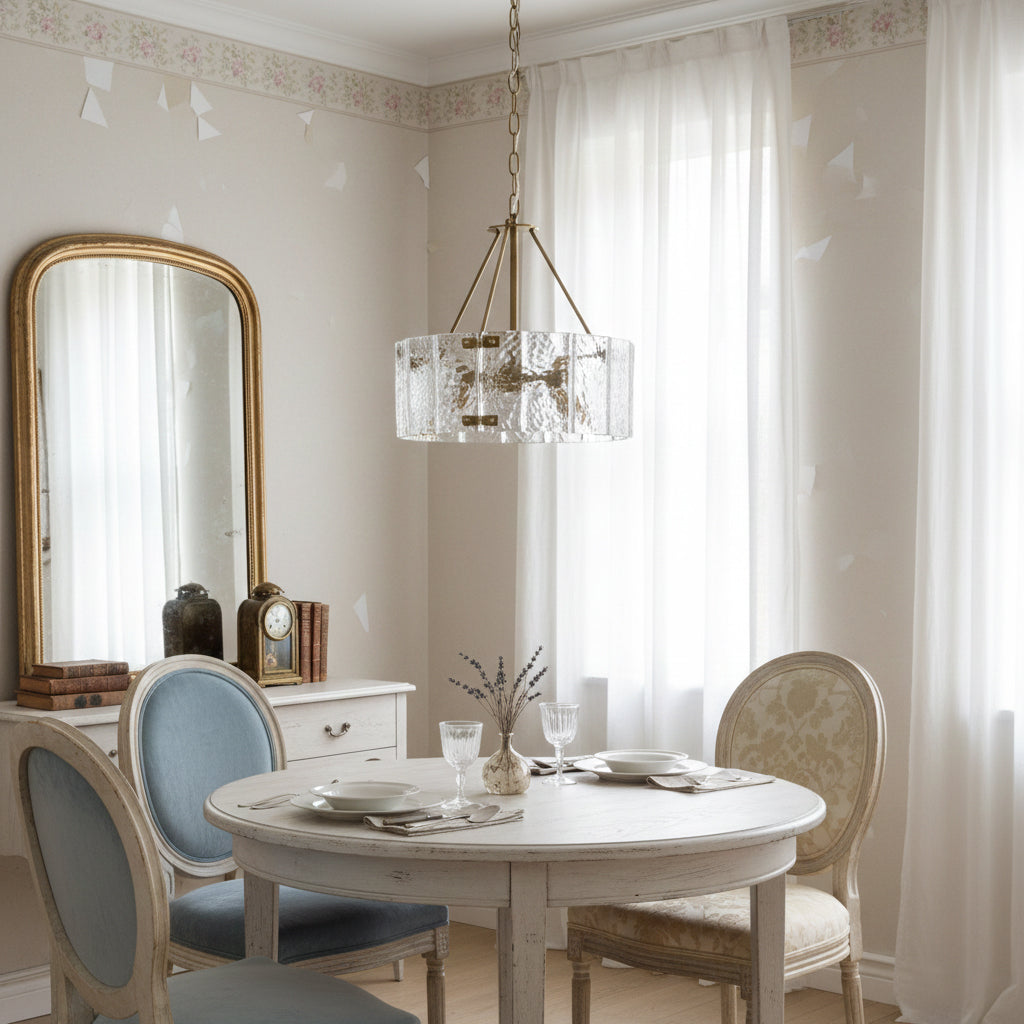 Virelix Glass Drum Chandelier