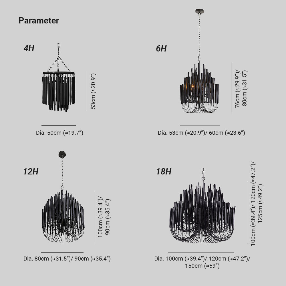 Cagigel Sculptural Chandeliers