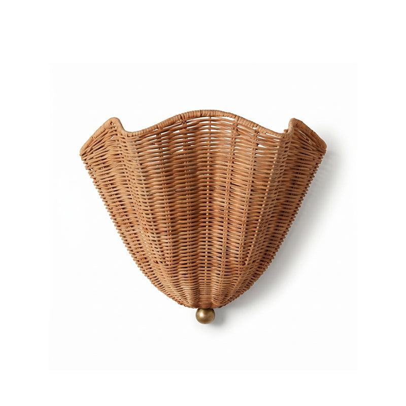Lunero Rattan Wall Sconce