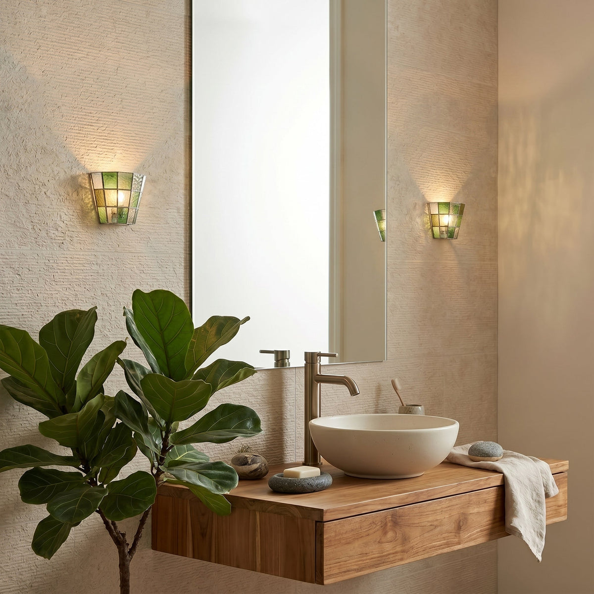 Saffrienne Glass Sconce