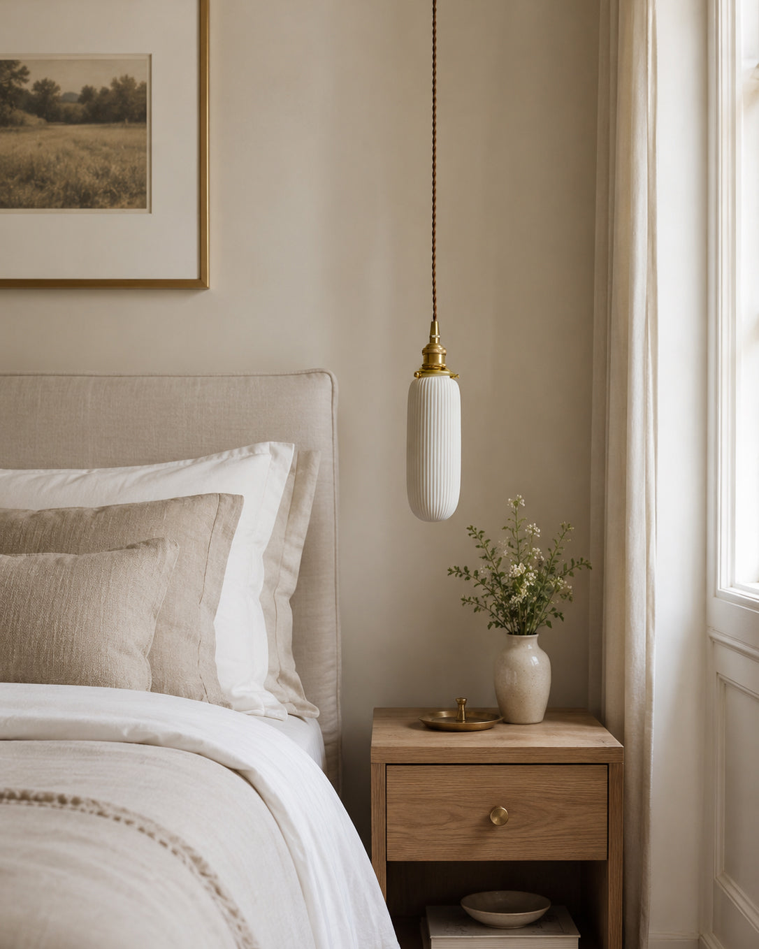 Miraria Ribbed Ceramics Pendant Lamp