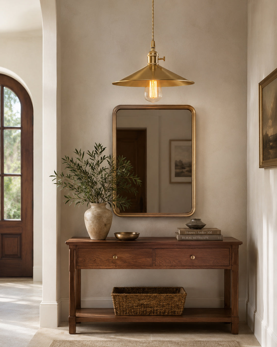 Alberta Brass Pendant Light