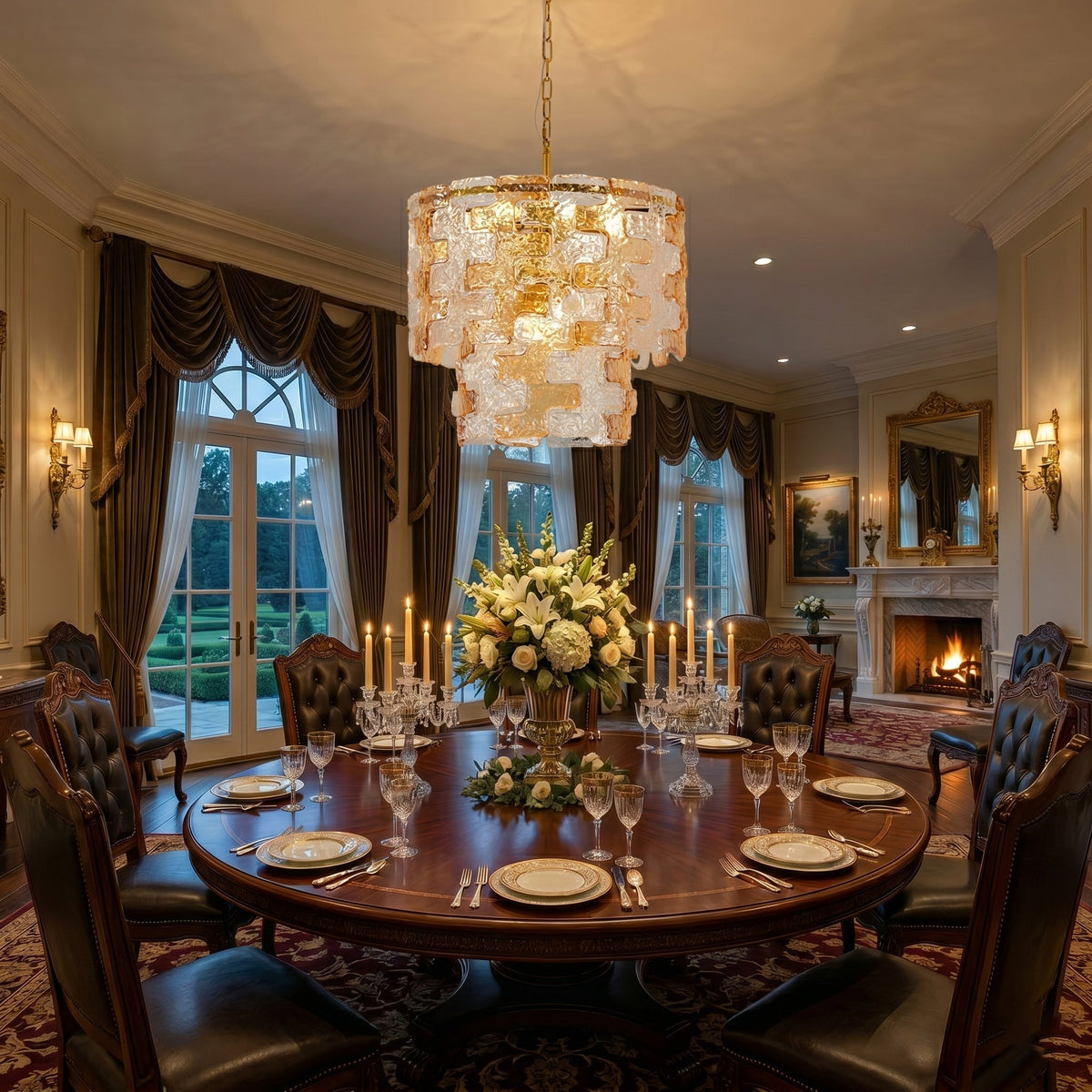Glass Chandelier
