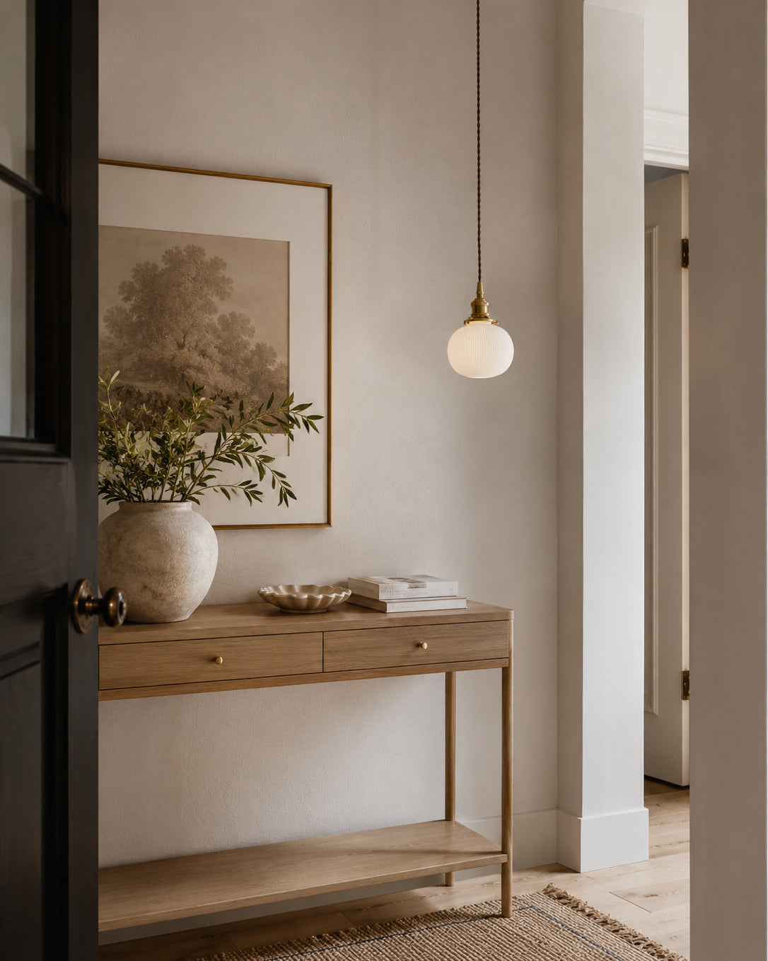 Miraria Ribbed Ceramics Pendant Lamp