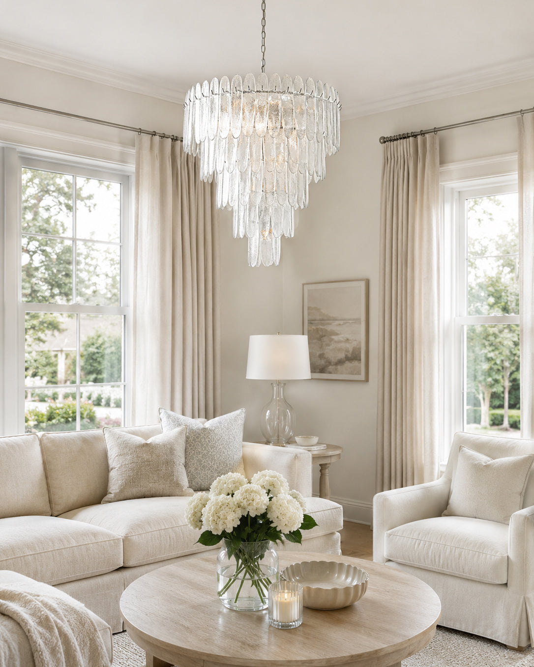 Catalina Glass Waterfall Chandelier