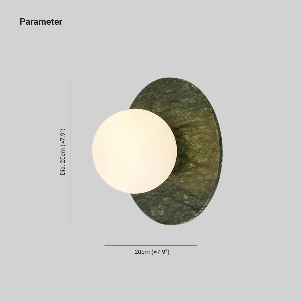 Teredad Minimalist Globe Marble Wall Lamp