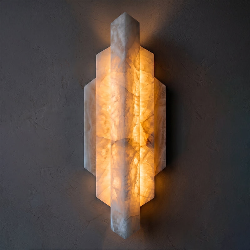 Deco Alabaster Wall Sconce