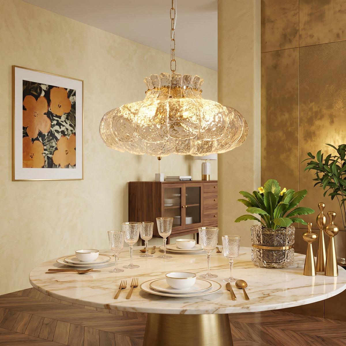 Barlas Ribbed Pendant Light