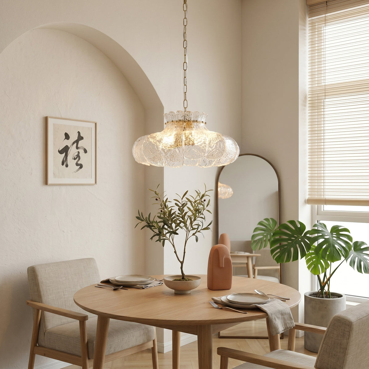 Barlas Ribbed Pendant Light