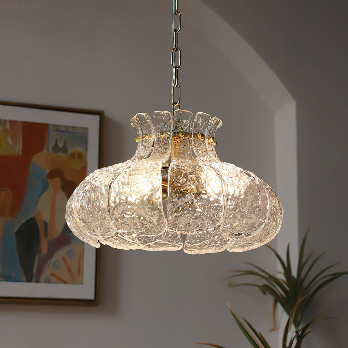 Barlas Ribbed Pendant Light