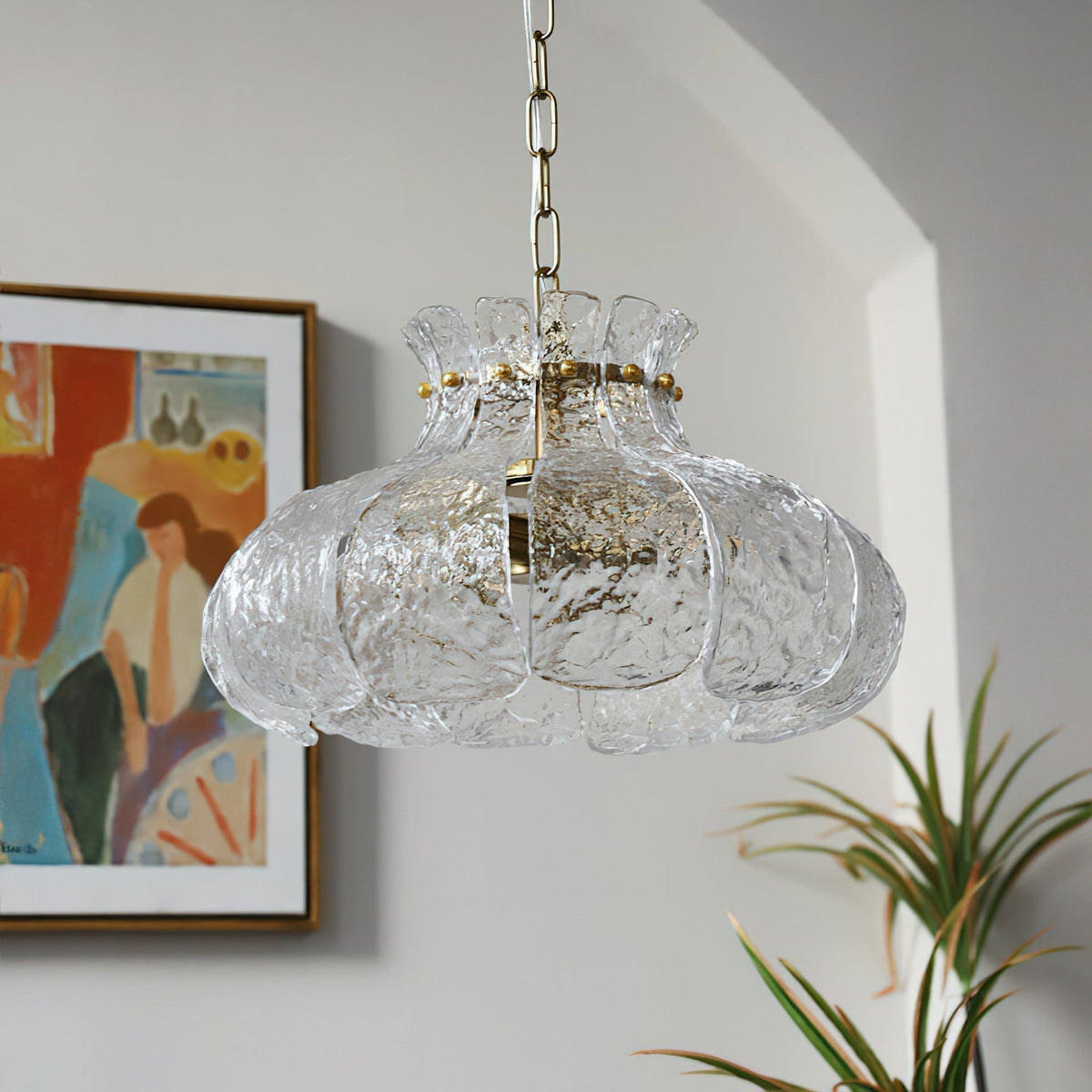 Barlas Ribbed Pendant Light