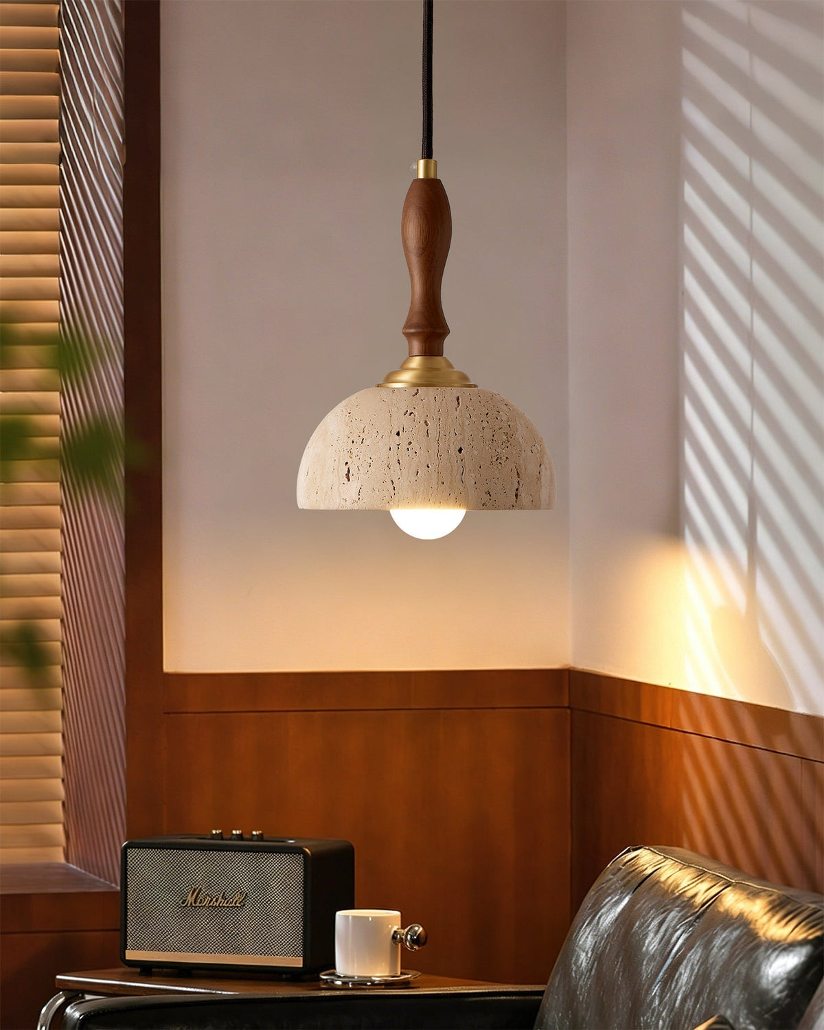 Seraraya Travertine Pendant Light