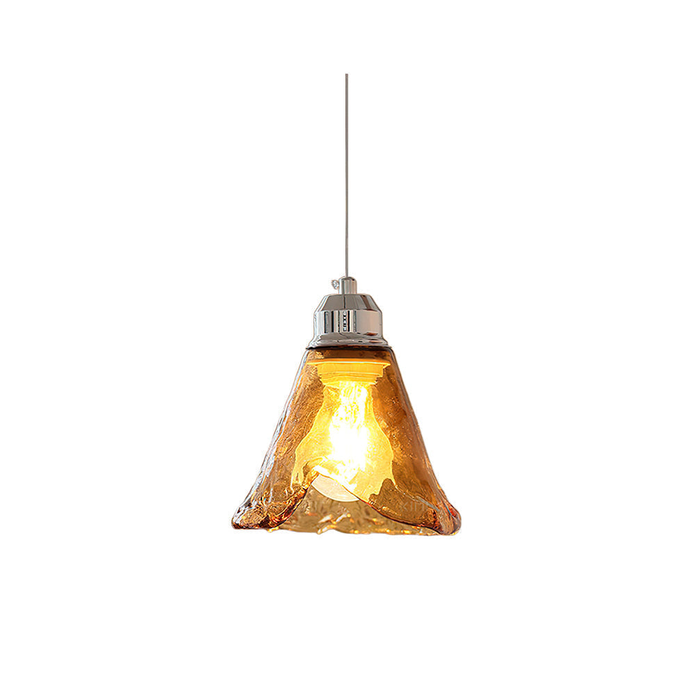 Amber Glass Pendant Light