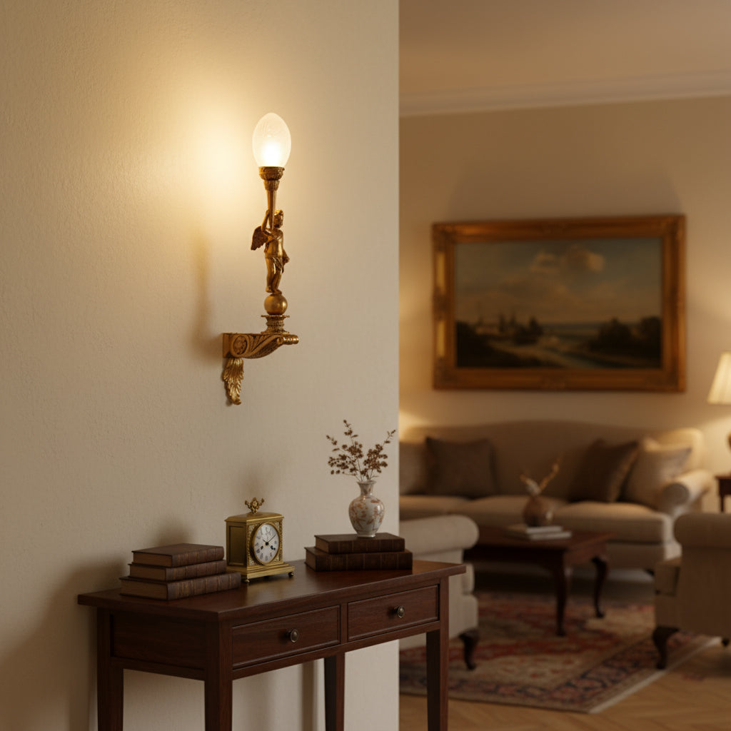 Lysand Brass Wall Lamp