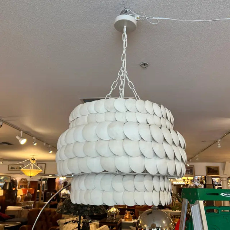 Varalot Vintage Design LED Pendant Light Cream Metal Living Room/Dining Room
