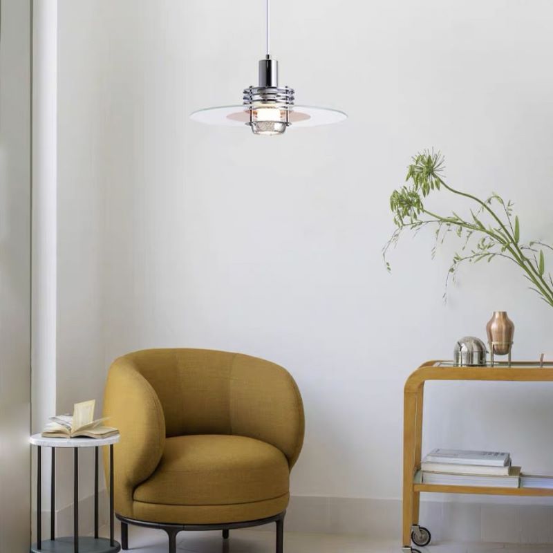 Gavikase Minimalism LED Pendant Light Metal/Glass/ Bedroom