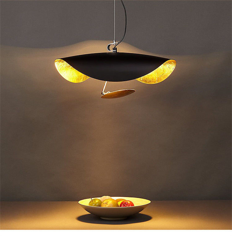 Maleres Pendant Light 3 Colour, Gold Foil Pendant Lights