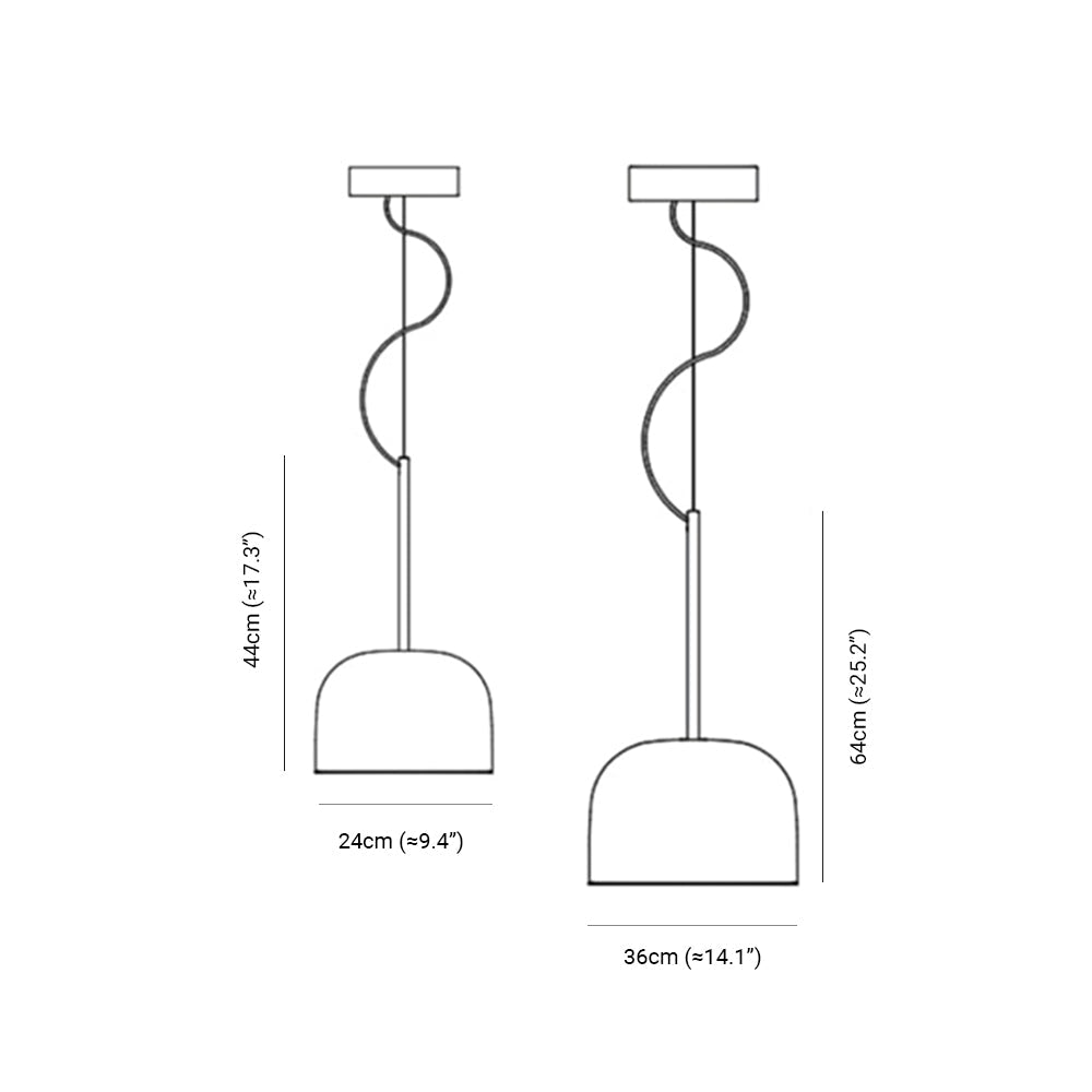 Pidalel Pendant Light, DIA 24/36CM