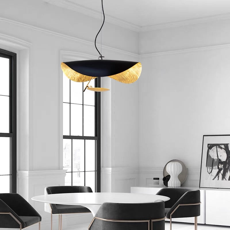 Maleres Pendant Light 3 Colour, Gold Foil Pendant Lights
