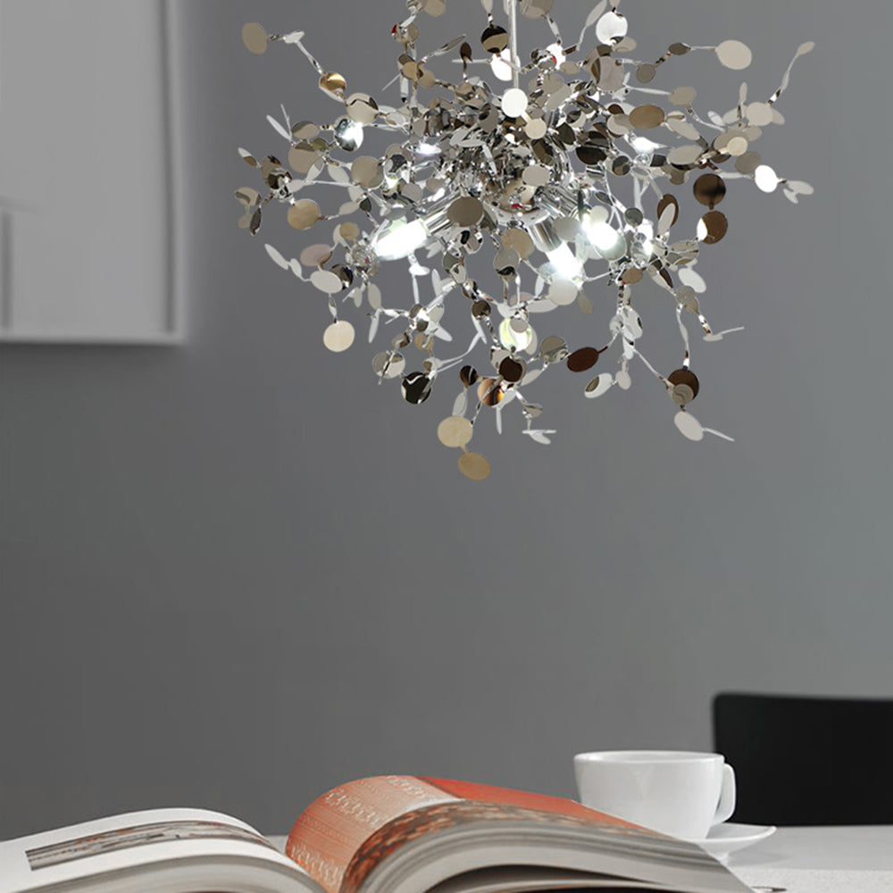 Tokumik Artsy Classy Cluster Fireworks Pendant Light, Stainless steel