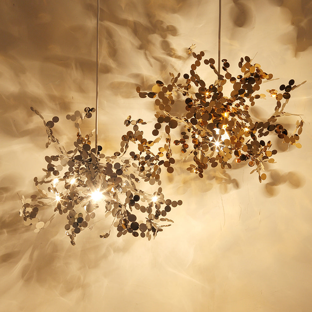 Tokumik Artsy Classy Cluster Fireworks Pendant Light, Stainless steel